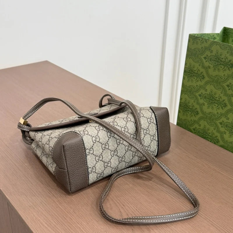 New Fashion Unisex Vintage GG Monogram Flap Crossbody Shoulder Bag CWT1326090714