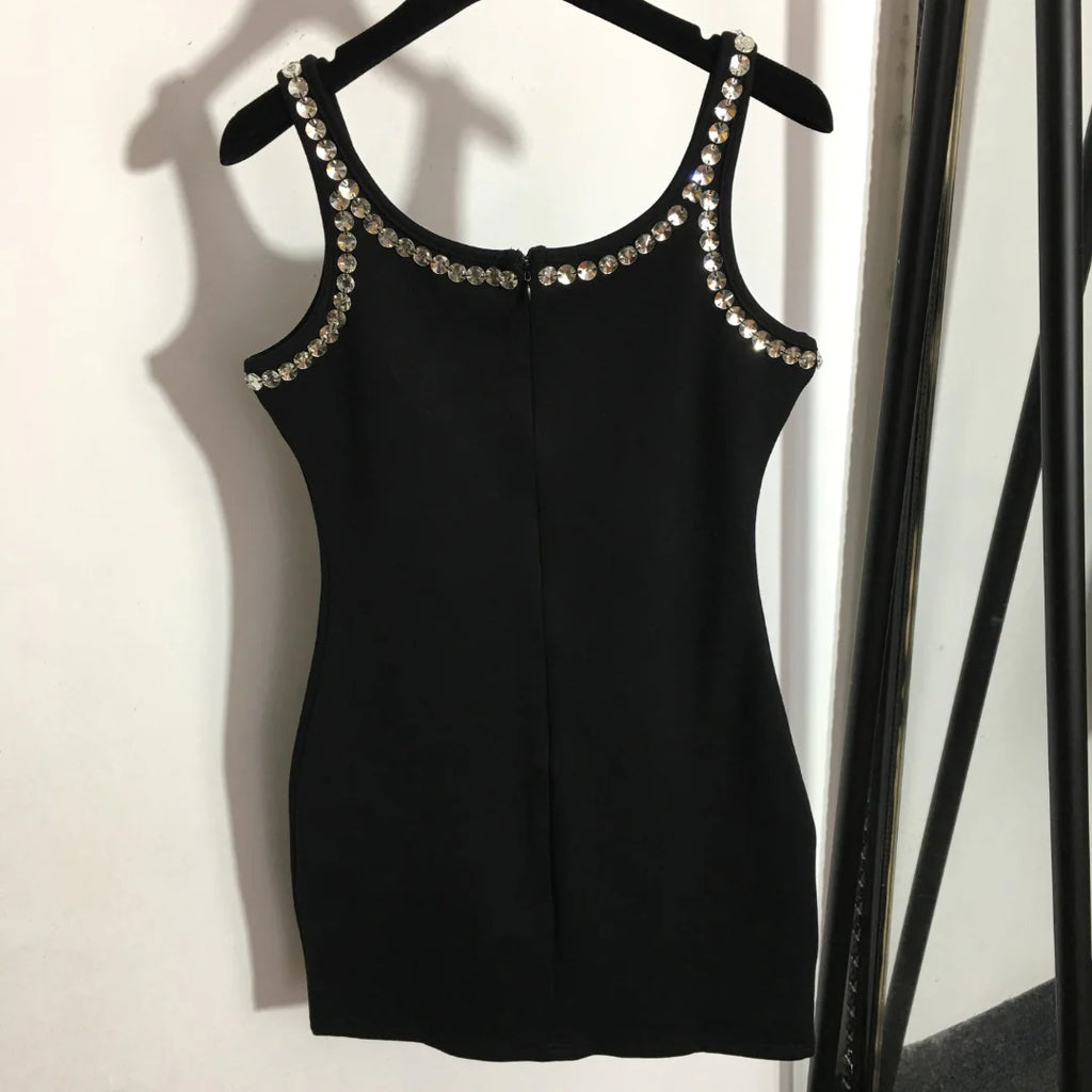 DG*New Studded Slim Sleeveless Vest Dress 1025063005