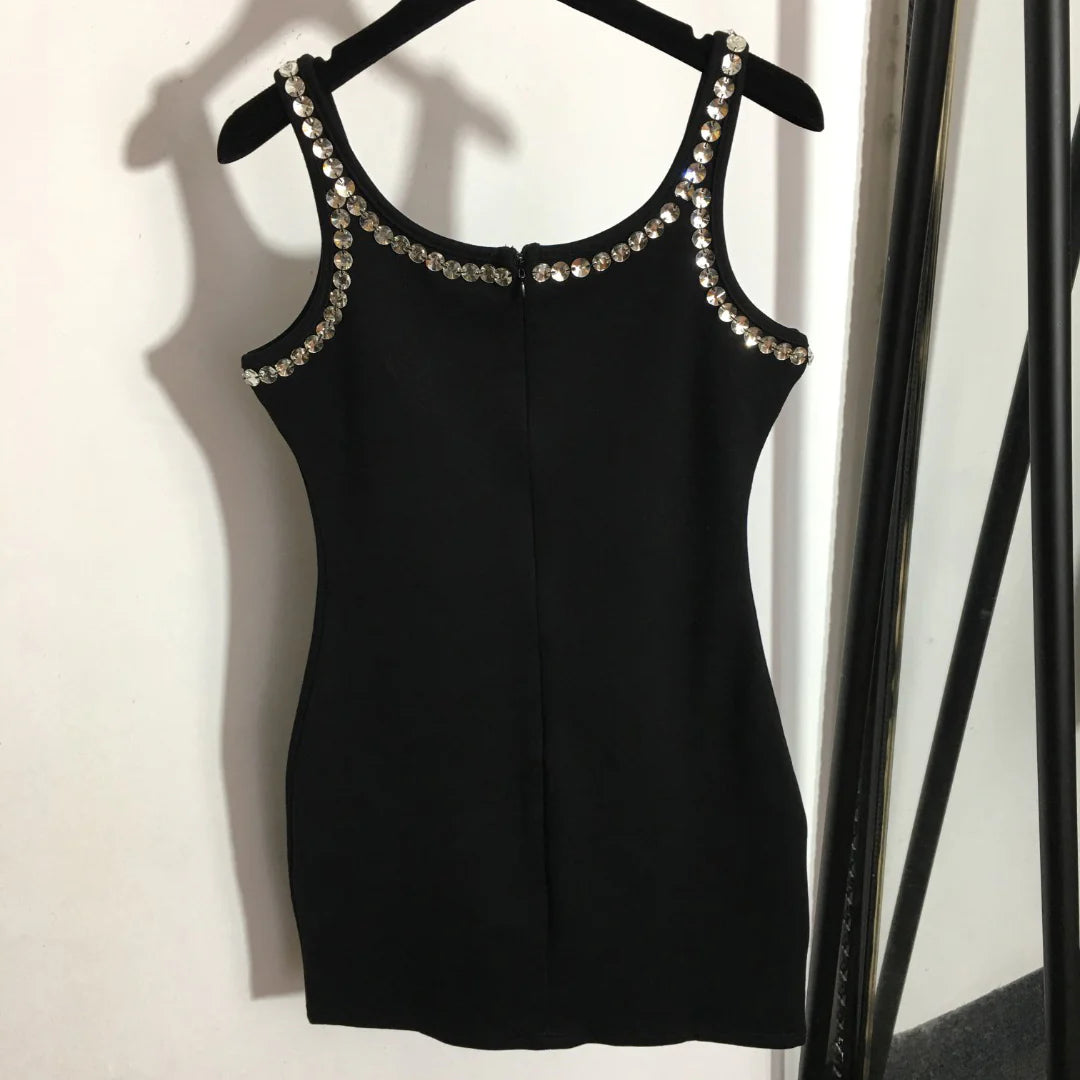 DG*New Studded Slim Sleeveless Vest Dress 1025063005