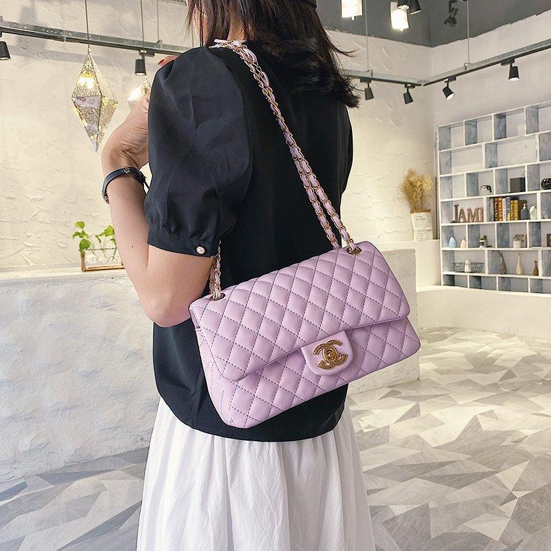 Small fragrant style rhombus chain bag 0823113010