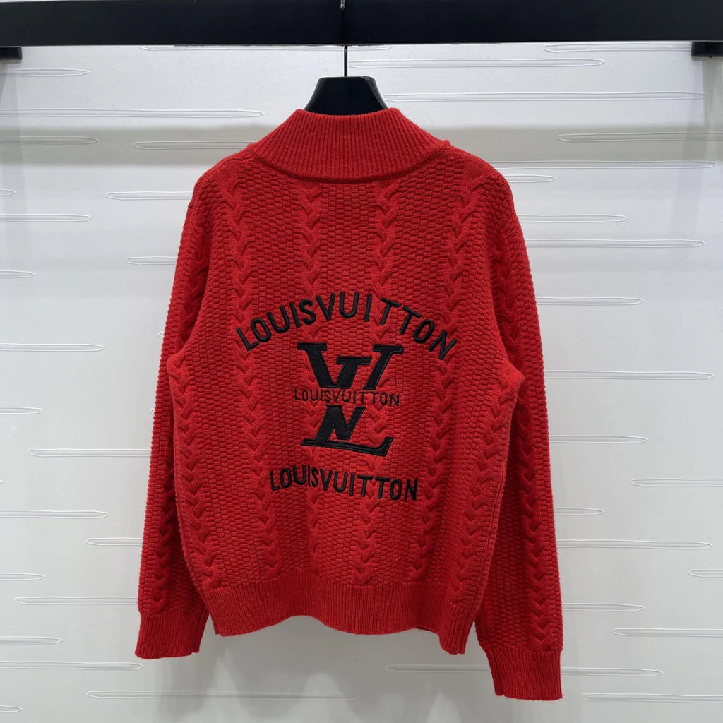 Stand-up collar zip-up cardigan 1426010512