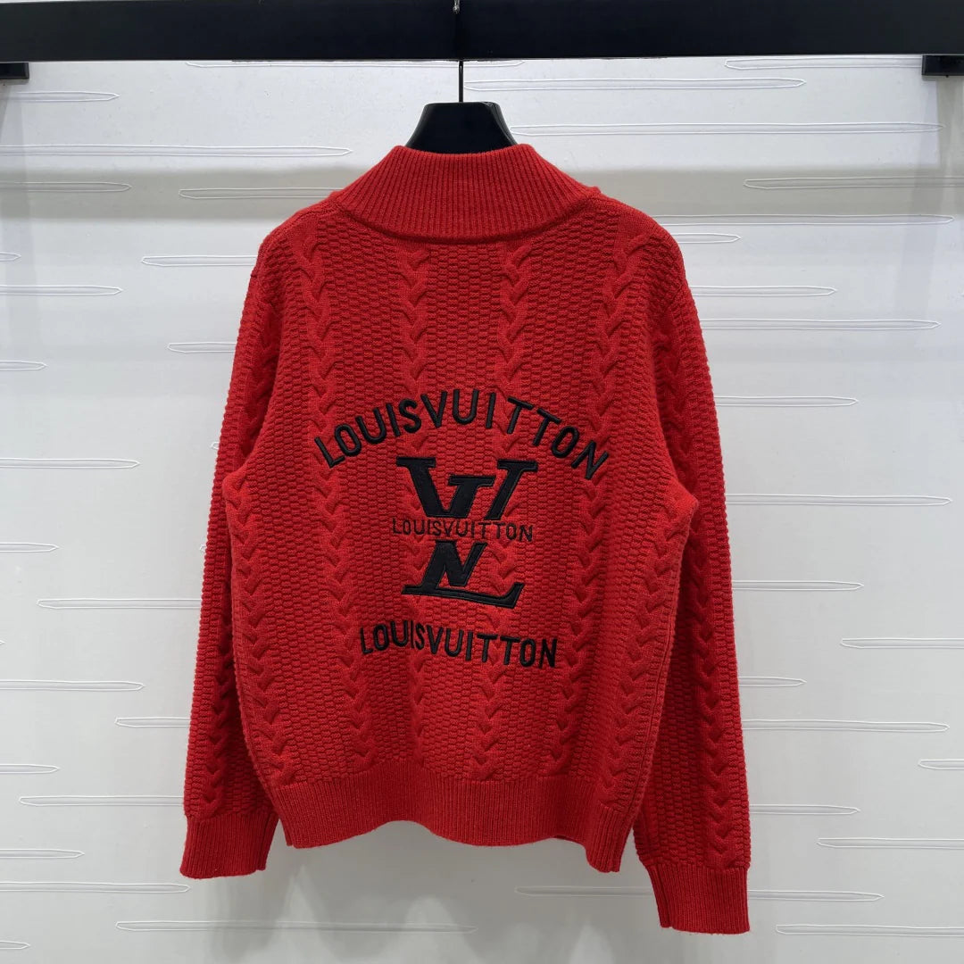 Stand-up collar zip-up cardigan 1426010512