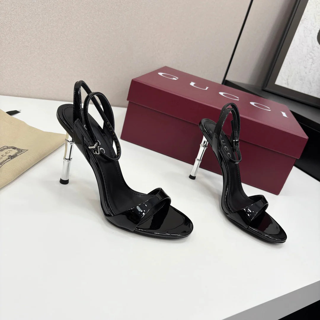 G family 25 years bamboo heel 9.5cm sandals 1025051917