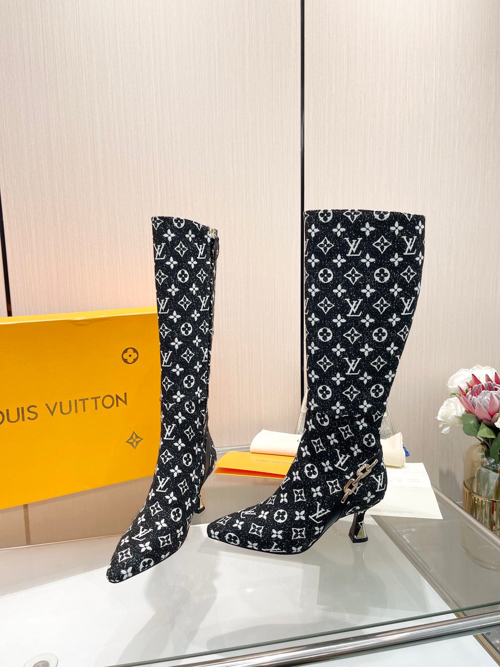 L new fashion printed leather boots 0724102308