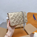 Ladies Gold Print Shoulder/Pouch