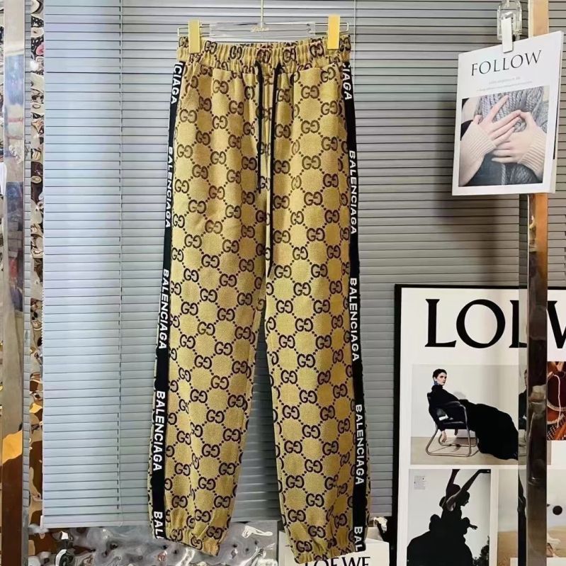 Full Letter Jacquard Retro Suit New Stand Collar Jacket Pants Two-piece Set PD0223082501