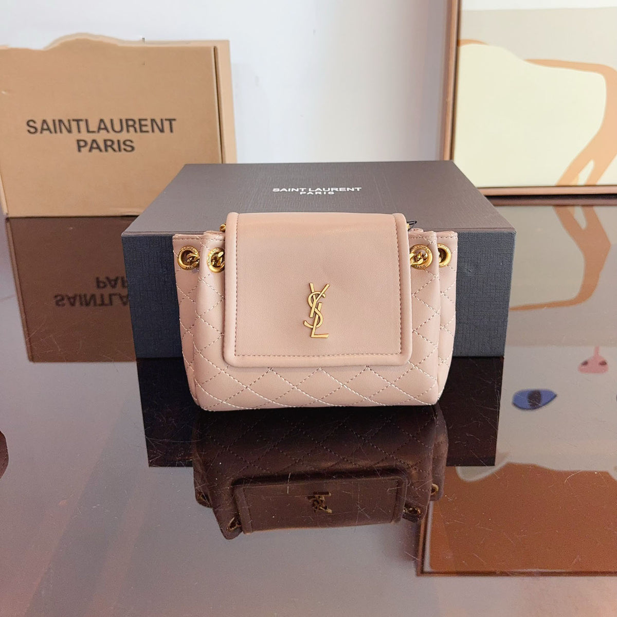 nolita Sheepskin material shoulder bag XC24092424