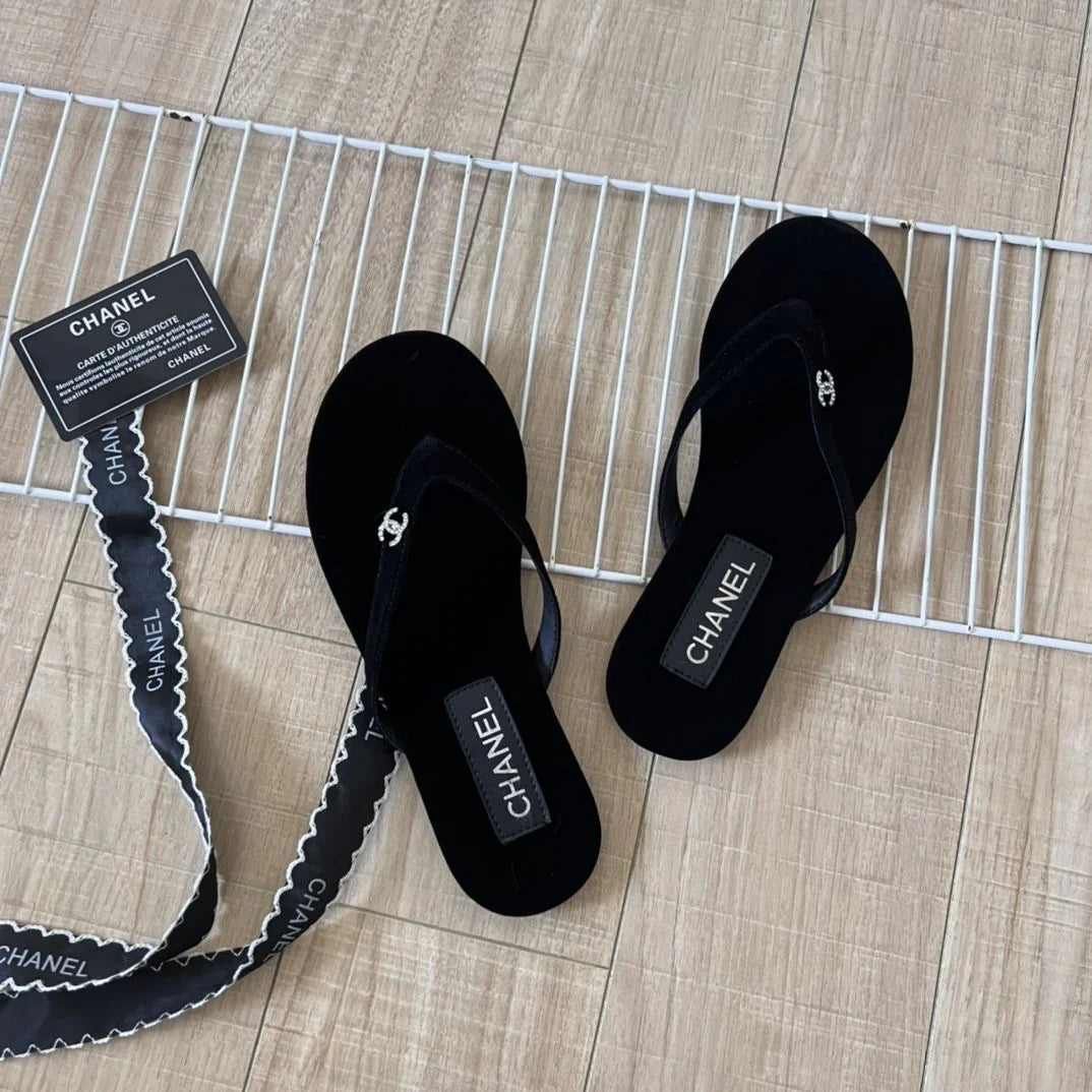 New Arrival Sandwich Black All-Match Beach Holiday Flats 1024061702