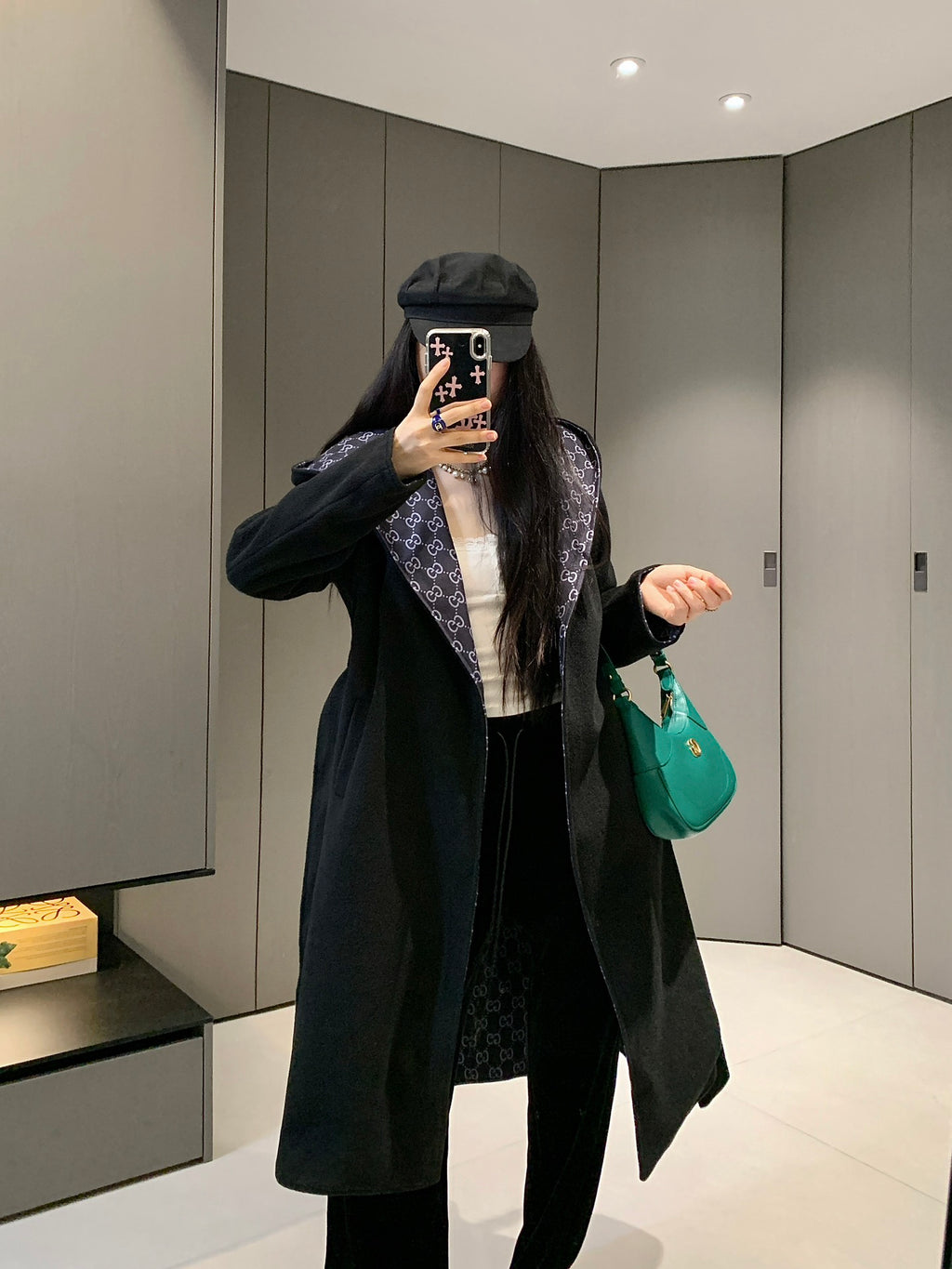 Takin wool double-sided woolen trench coat 0724101112