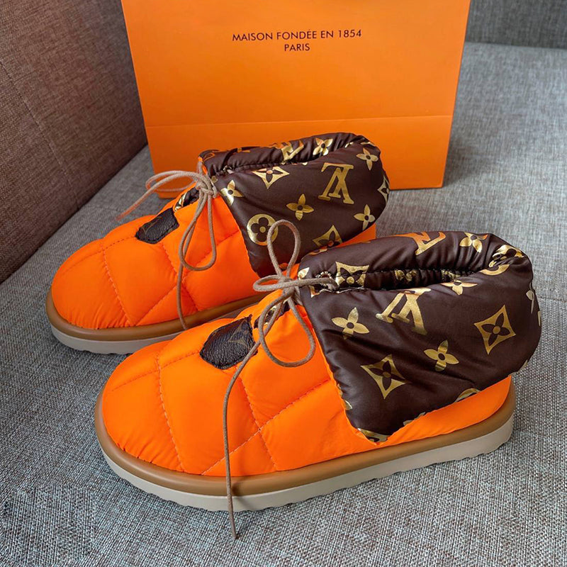 New fashion printed warm snow boots PT1023110617