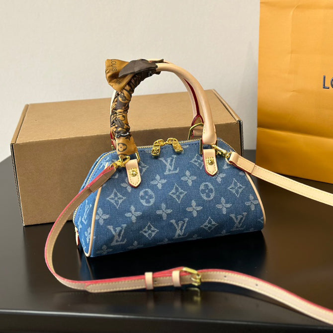Vintage denim handbag 1824041108