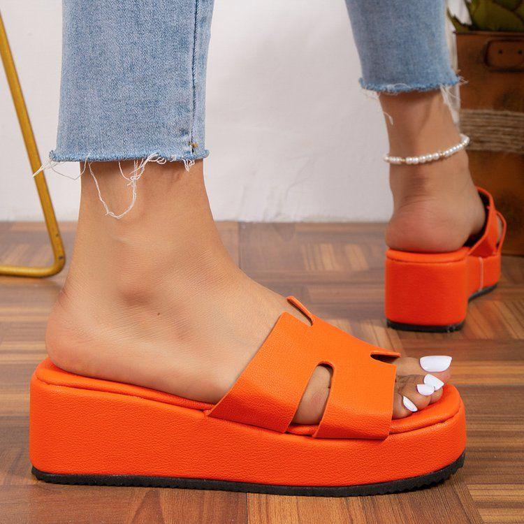 New Elevated Slio Thick Bottom Fashionable All-match Sandals 1024040309