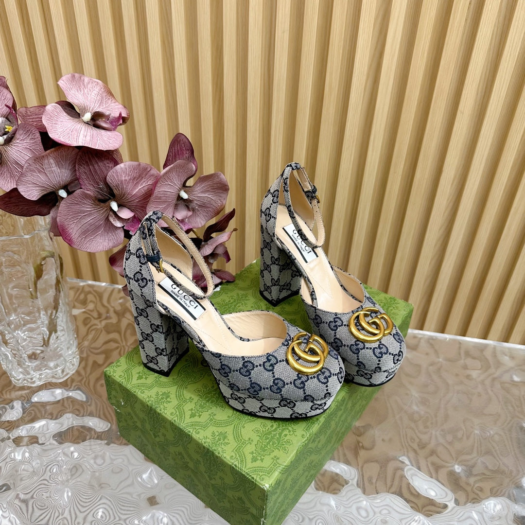 G new fashion ladies printed high heels 0725042004