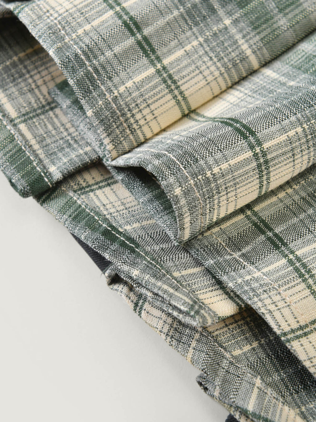 Preppy Contrast Plaid Panel Mini Skirt For Adult | Kins Class