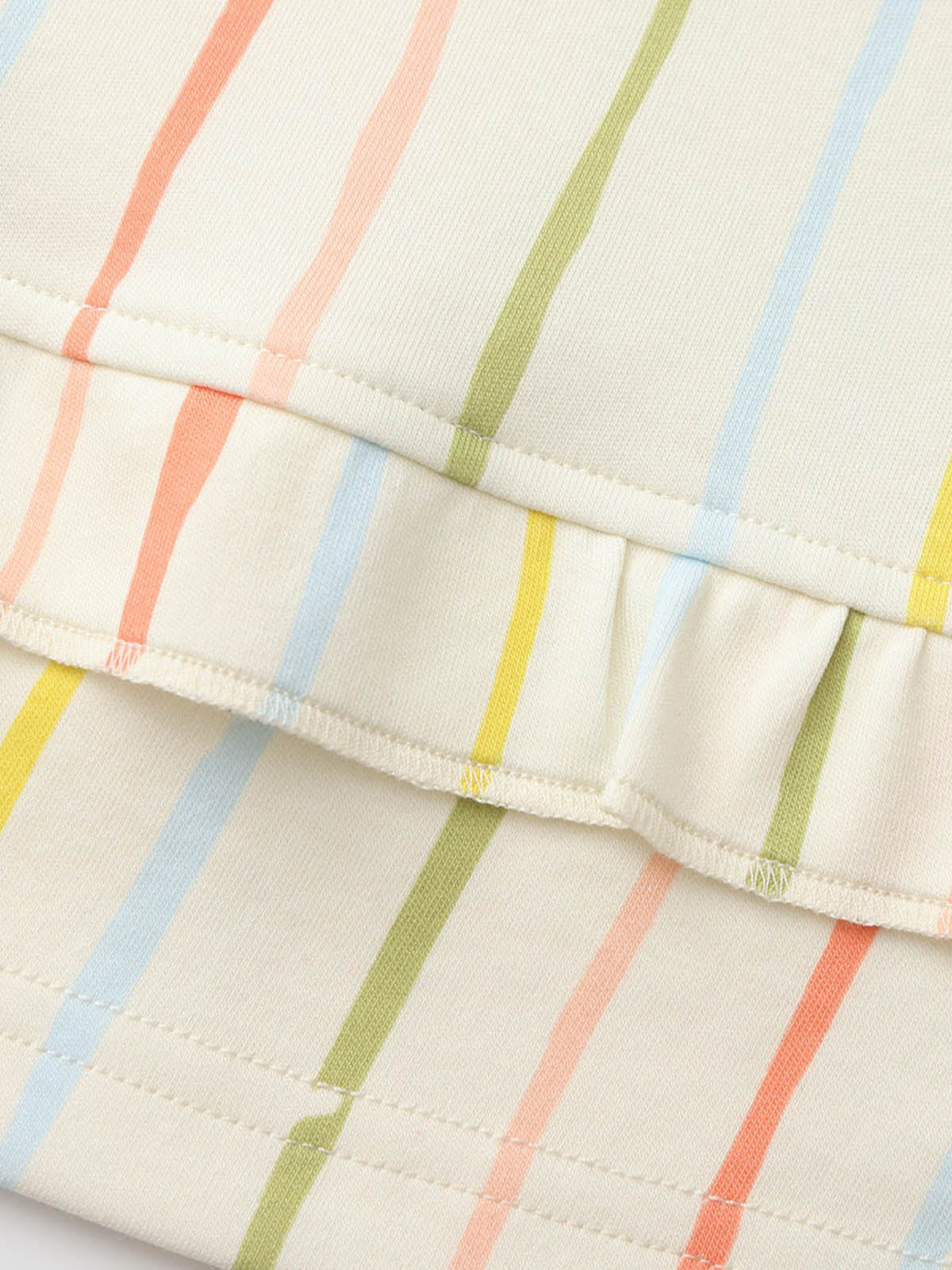 Cozy Nest Fluffy Colorful Striped Pajamas Dress