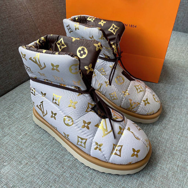 New fashion printed warm snow boots PT1023110616