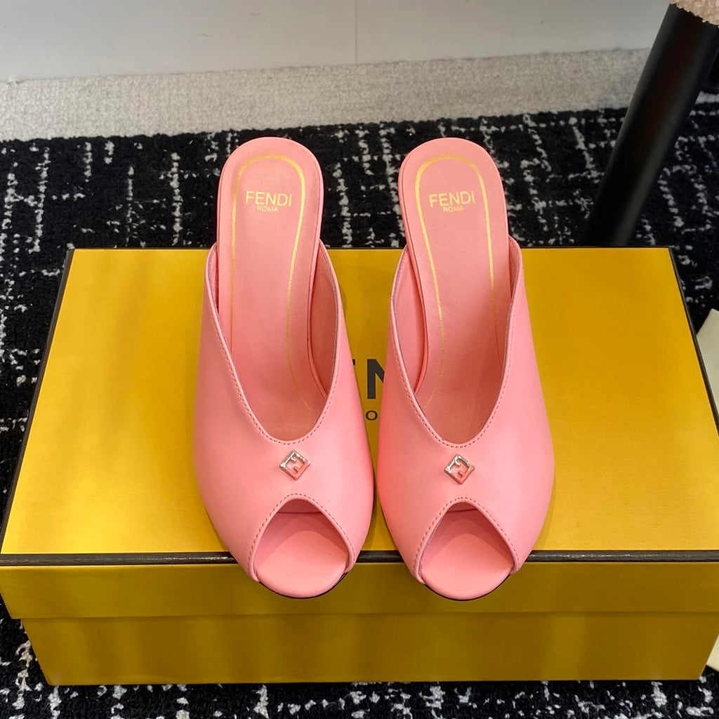 New round head fish mouth high heel sandals 1025050701