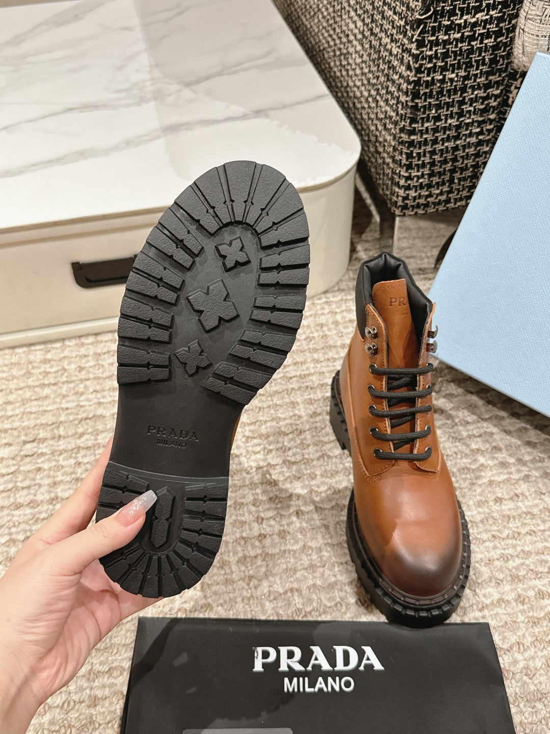 P retro color polished martin boots 0724111206