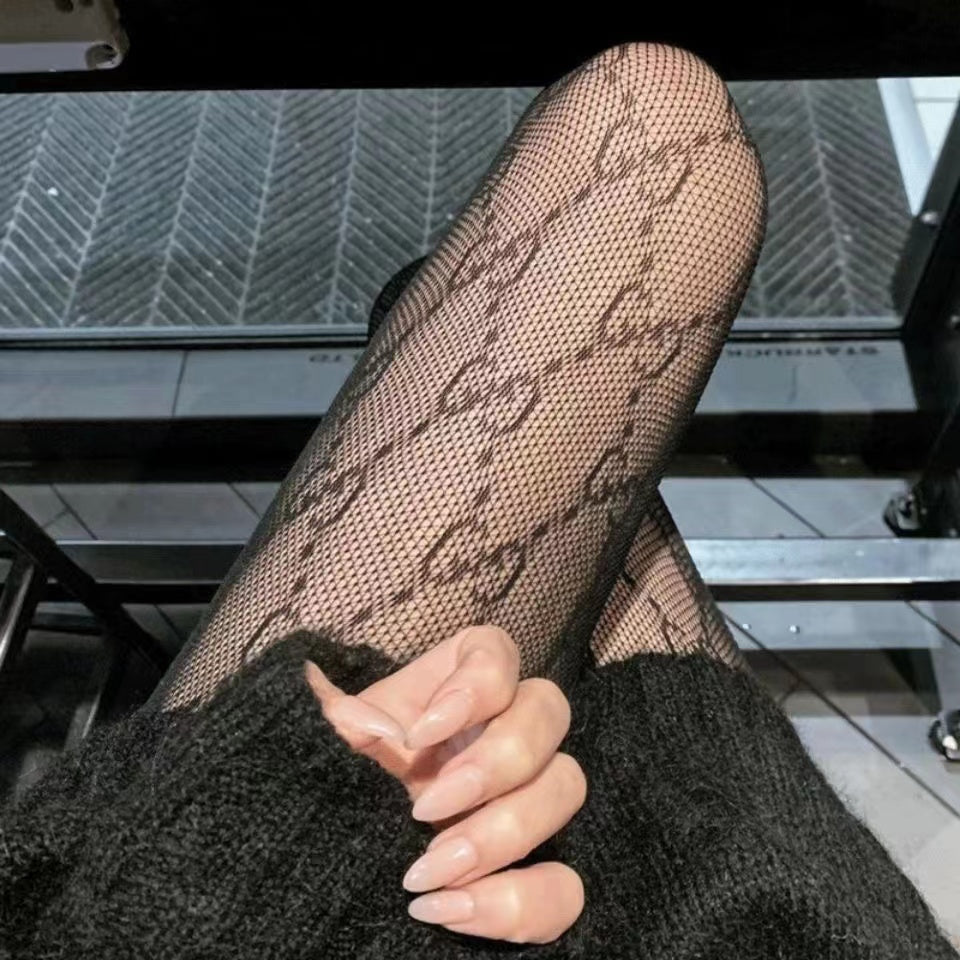 letter net stockings stockings pantyhose