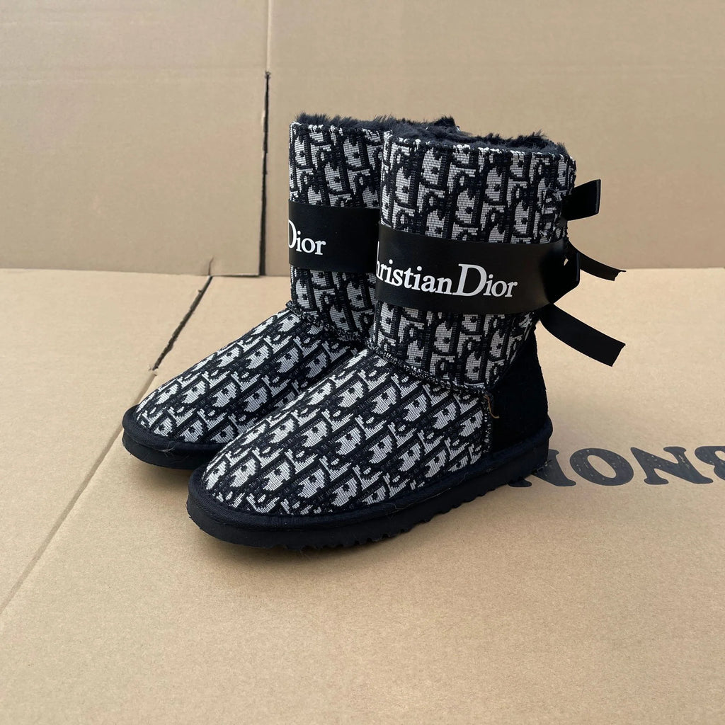 DIO Women's Mid-Calf Bow Snow Boots 1025102904