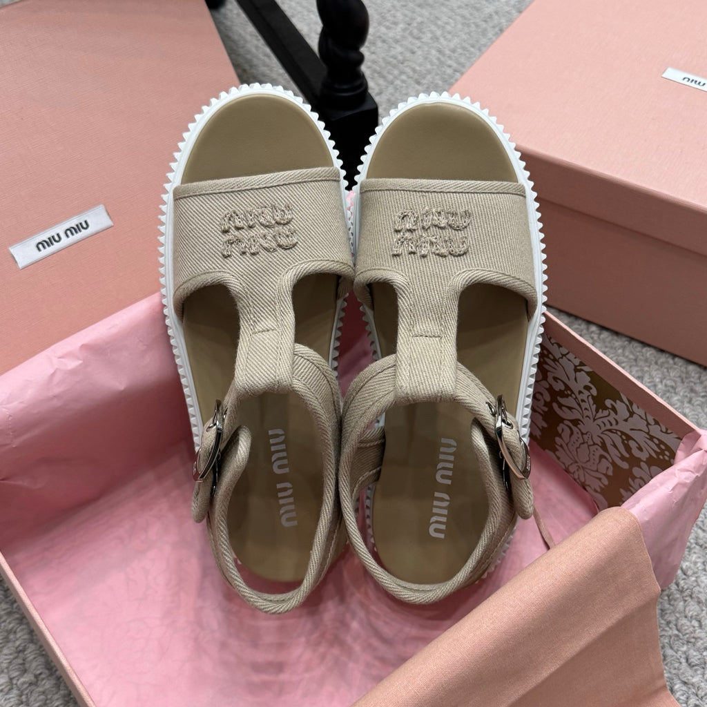 MIU fashion sponge sole sandals 0725061918