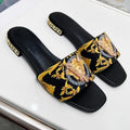 New Classic Fashion Comfortable Flat Leather Slippers 1024040202