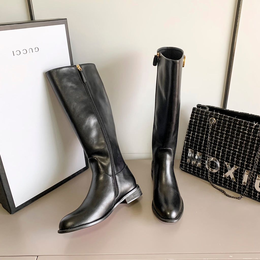 New G celebrity-style zipper boots, a must-have for the street XC0423101301