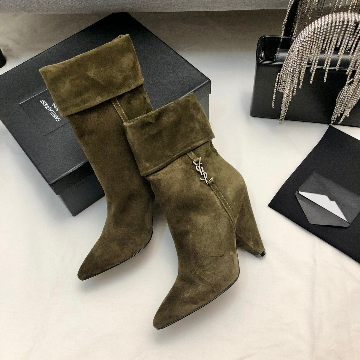 SL Fashion New Side Zipper Suede Short Boots 0723011102