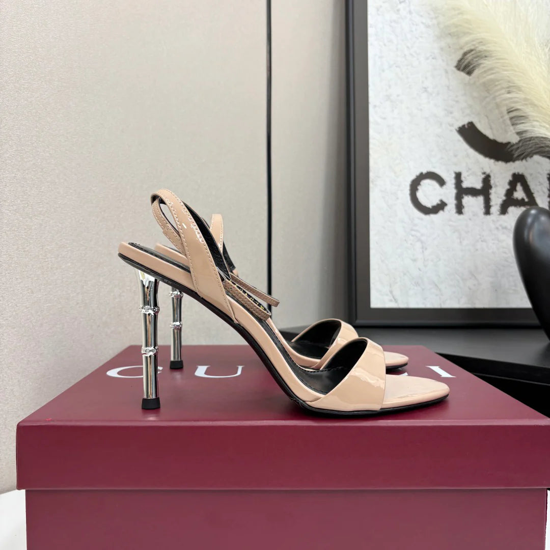 G family 25 years bamboo heel 9.5cm sandals 1025051917
