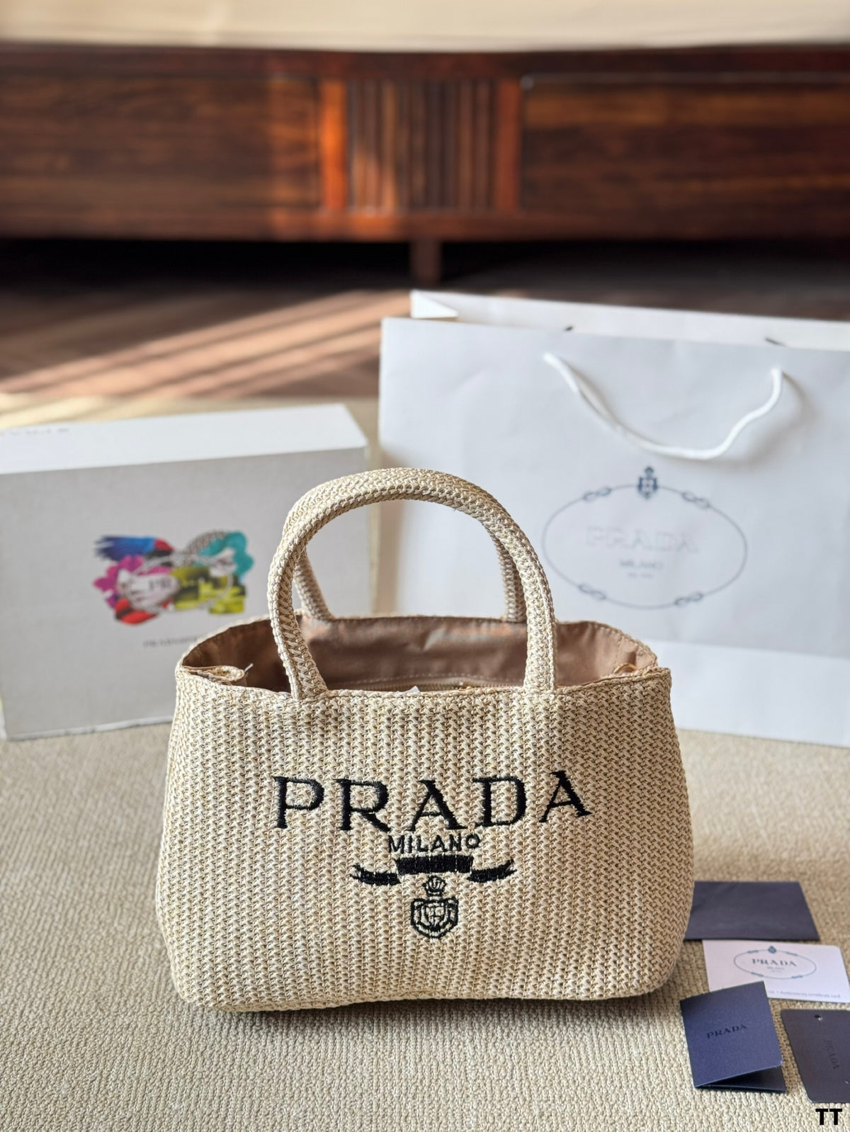 P Fashion Canvas Sunshine Straw Bag 0725022812