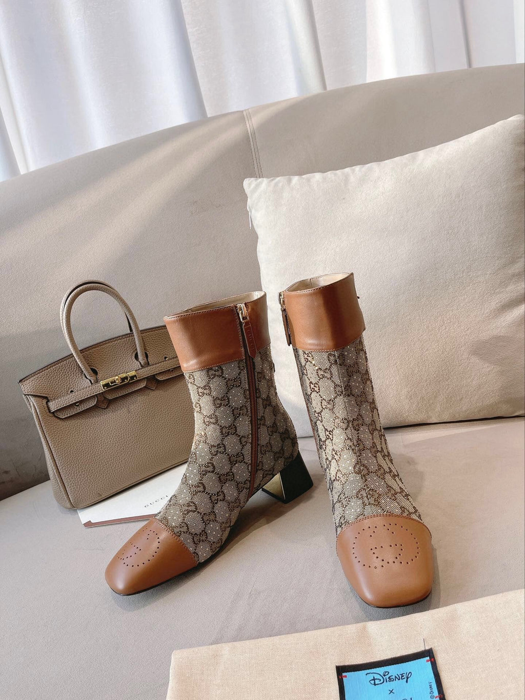 Fashion hollow  hollow carved print high heel boots 0724102314