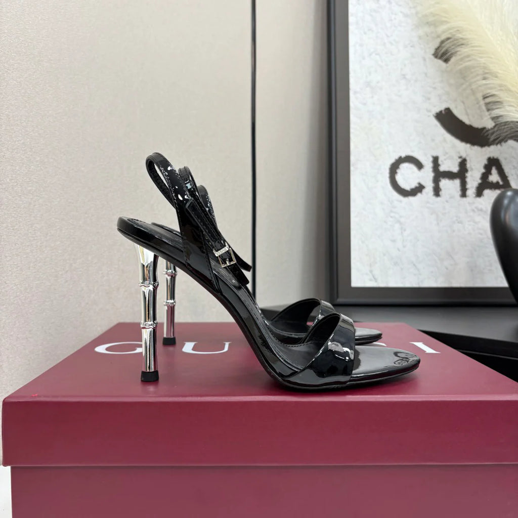 G family 25 years bamboo heel 9.5cm sandals 1025051917