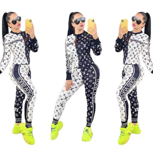 23 New fashion Women's color sports suit 05