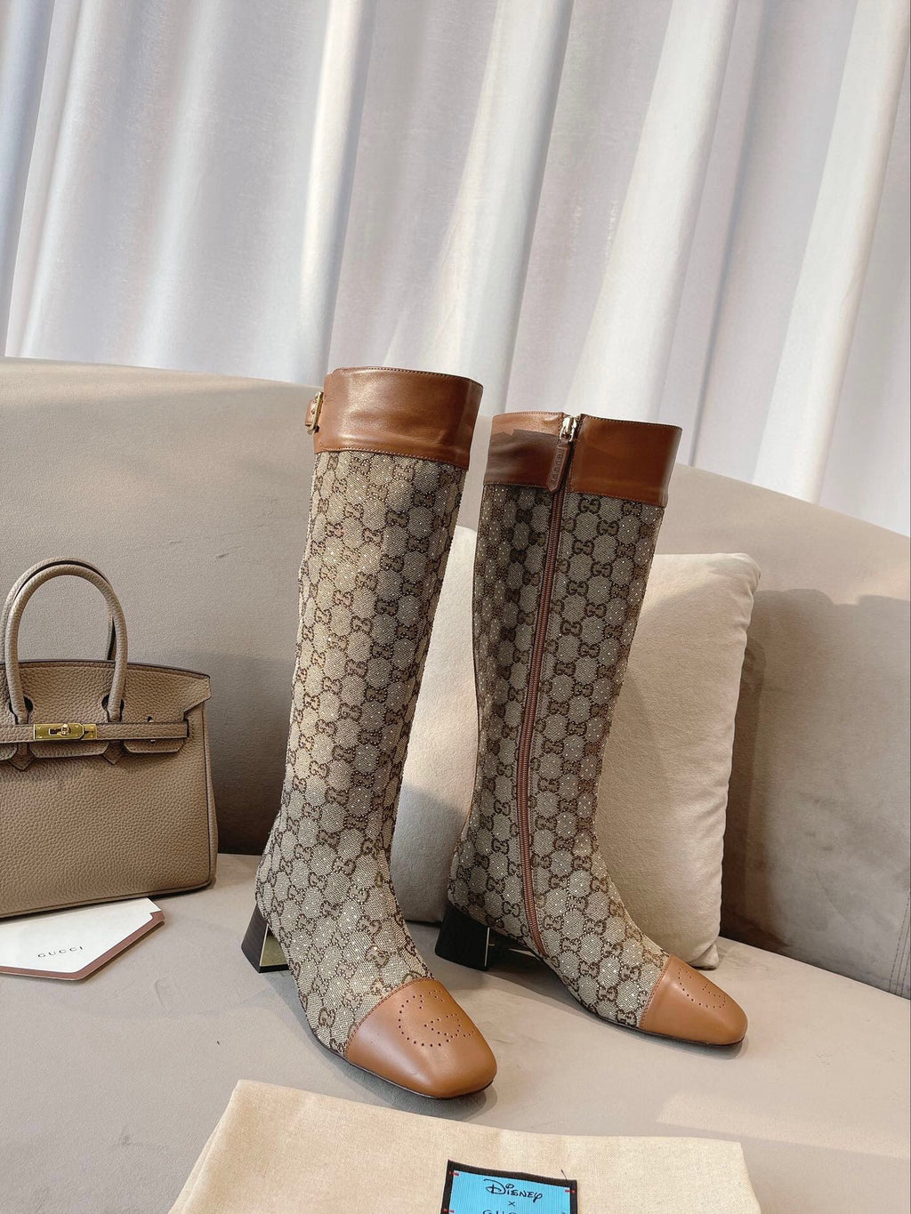 Fashion hollow  hollow carved print high-heeled boots 0724102315