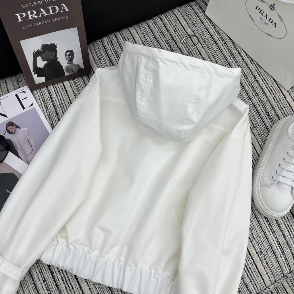 PR Short casual hooded trench coat jacket 1824091006