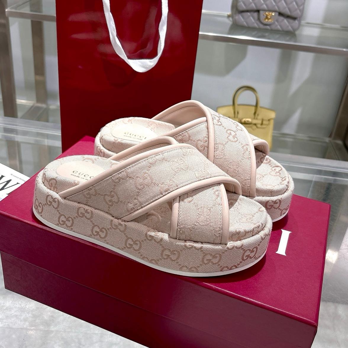 cross-upper thick-soled flip-flops 0725052901