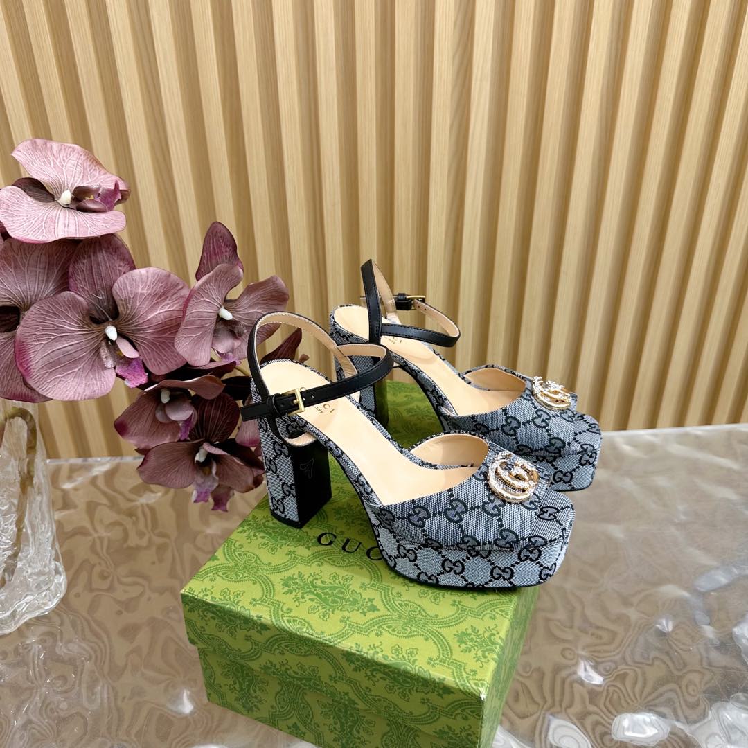 G new fashion ladies printed high heels 0725042006