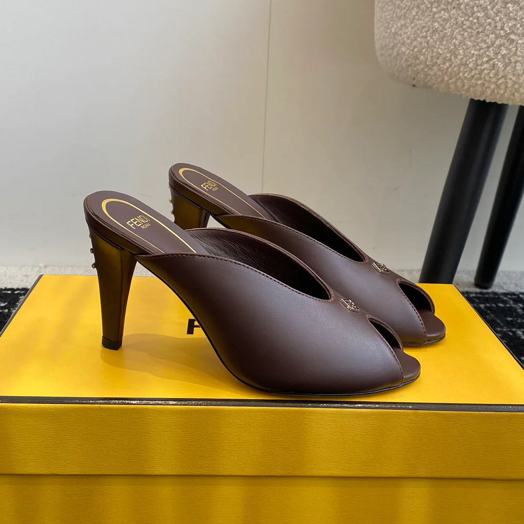 New round head fish mouth high heel sandals 1025050701