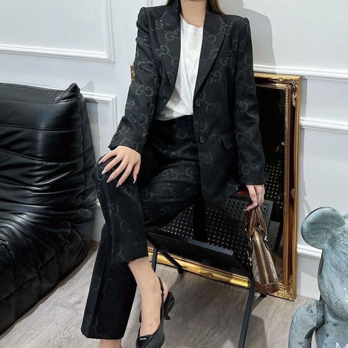 23 New G Jacquard Large Letter Suit PD0223090701