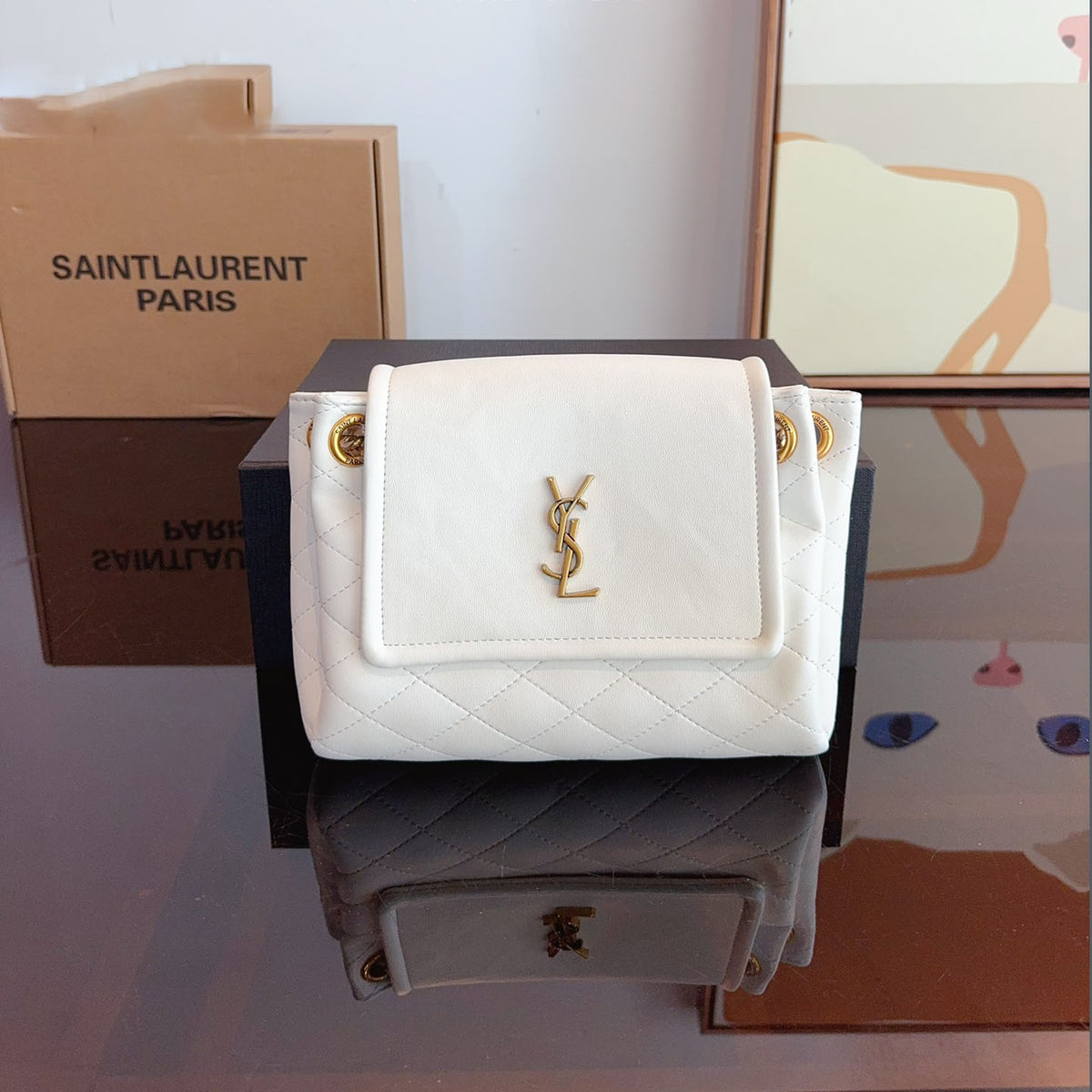 nolita Sheepskin material shoulder bag XC24092424