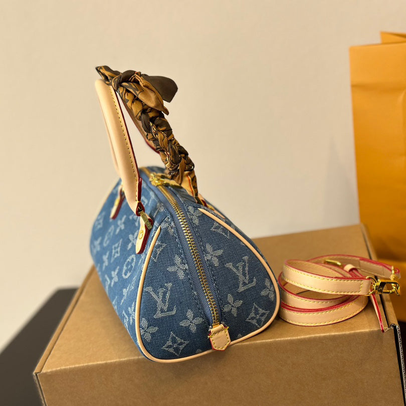 Vintage denim handbag 1824041108