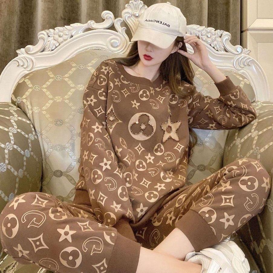 Fashionable Loose Knitted Sweater Two-piece Set 0823120801