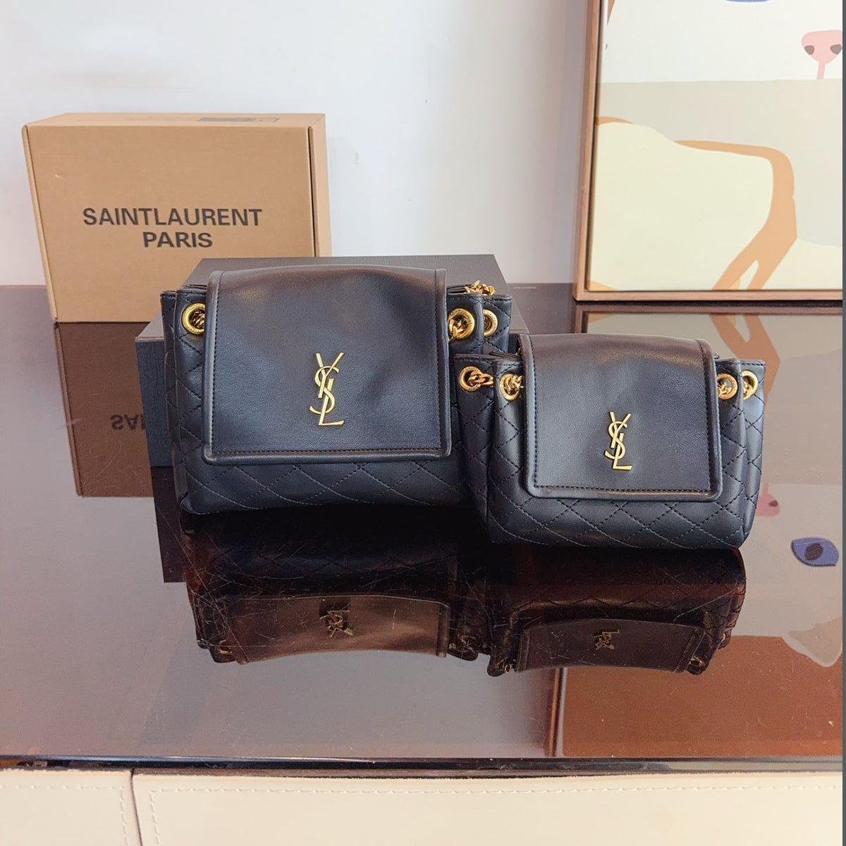 nolita Sheepskin material shoulder bag XC24092424