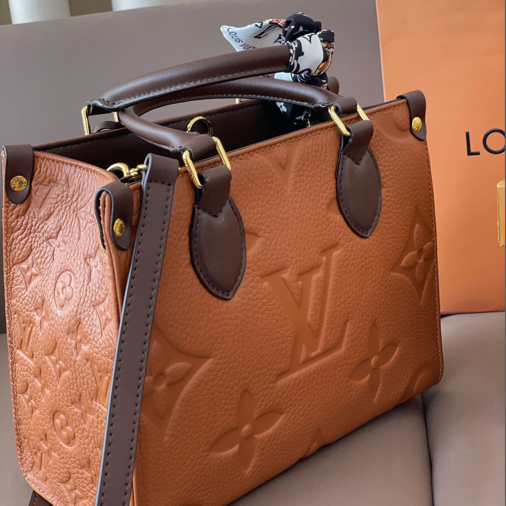 L Fashion Embossed Cowhide Bag XC24092411