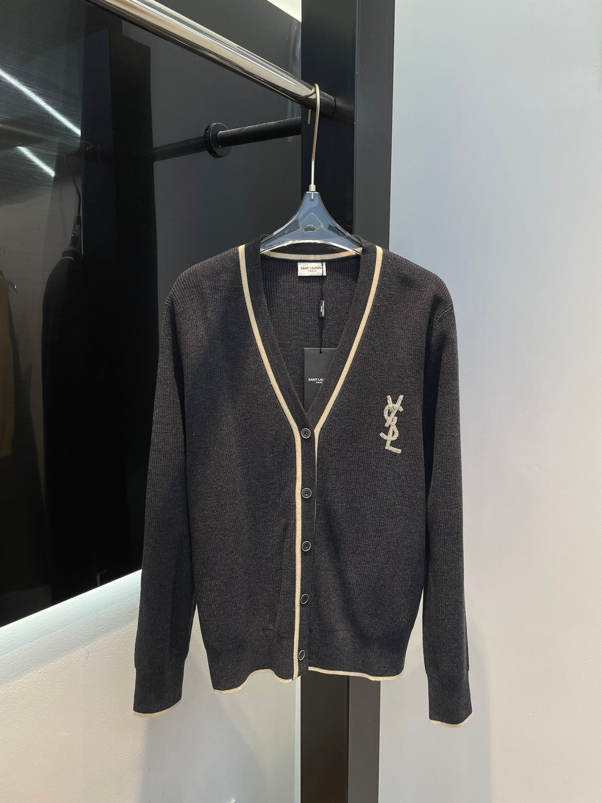 YS Knitted Simple Cardigan Sweater 0724101101