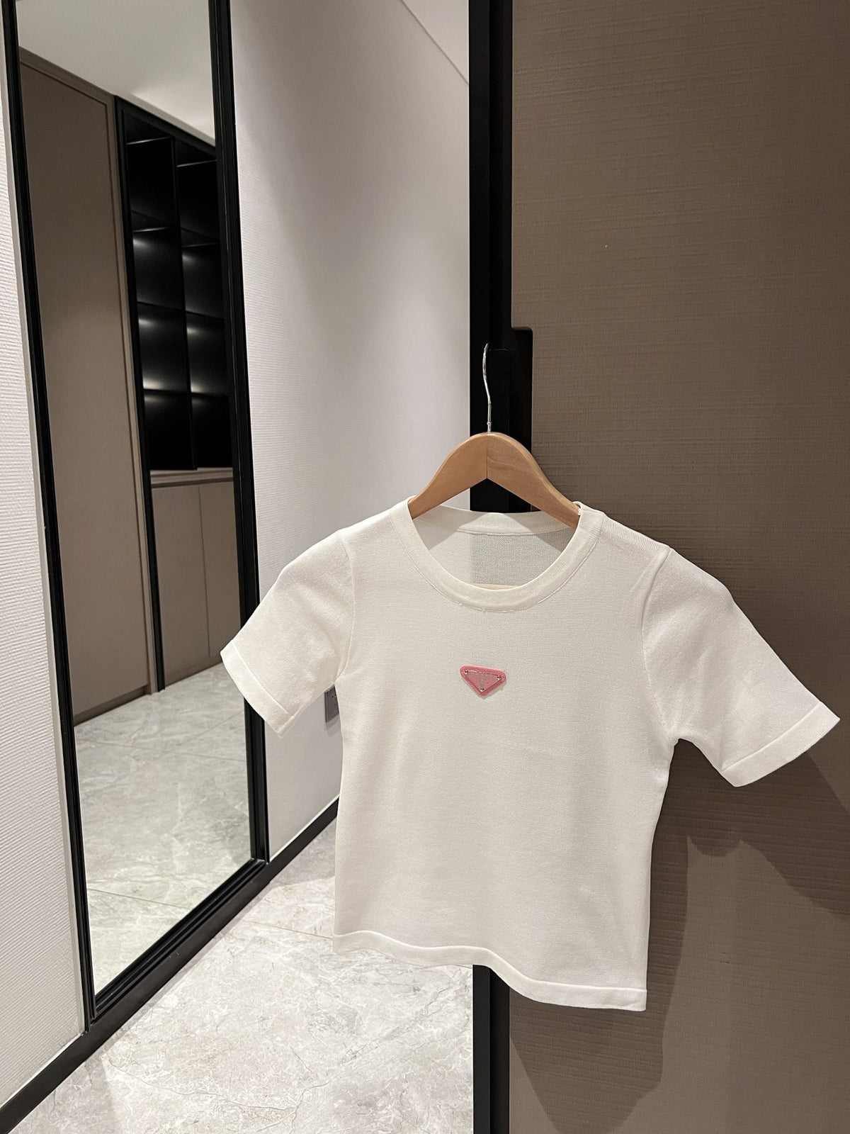 P 24ss new ice silk knitted short sleeves 0724071813