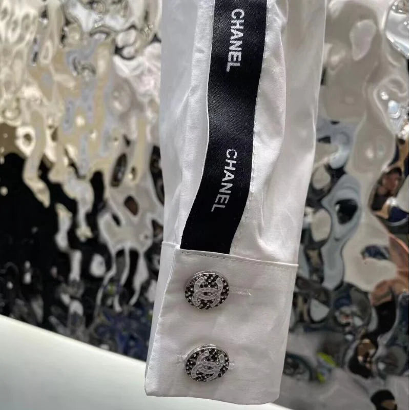 New Niche Lapel Short Long Sleeve Shirt 1024031202