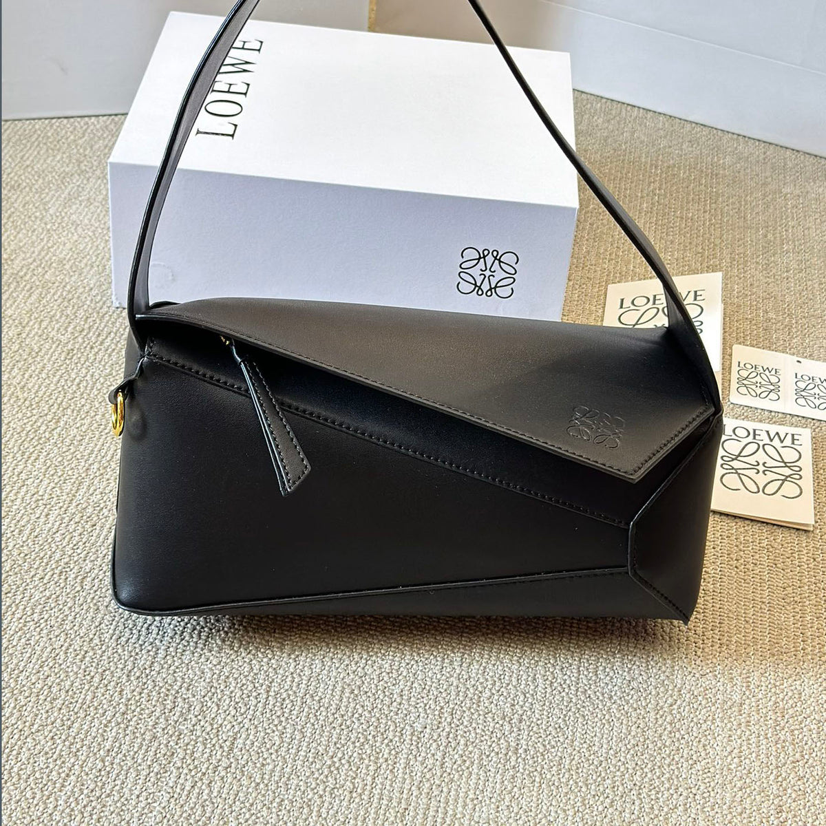 LOE 24 calfskin puzzlehobo shoulder bag XC24100902