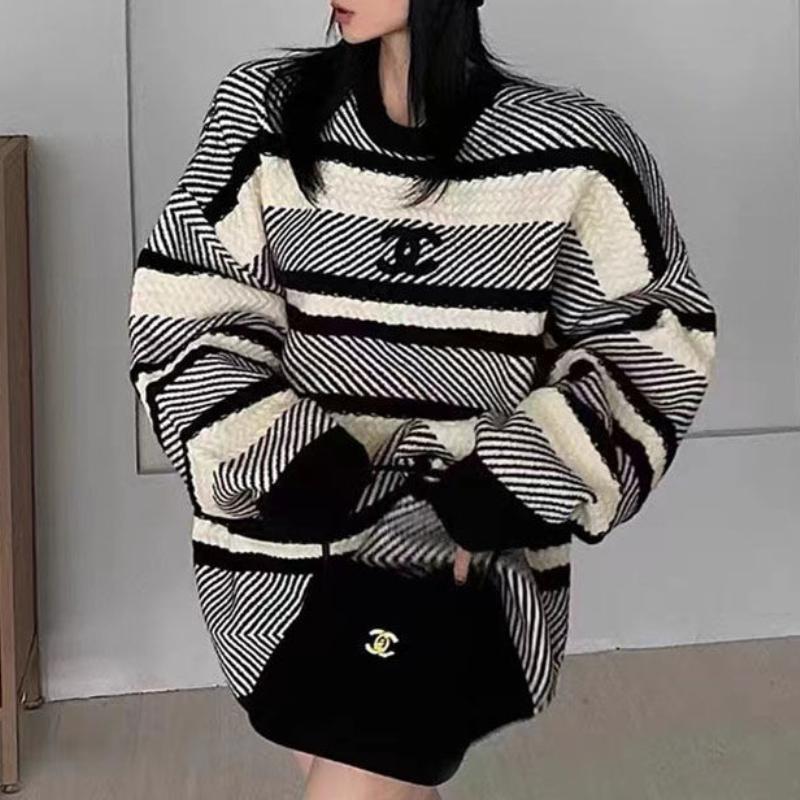 Loose pullover lazy style knitted sweater 0823120702