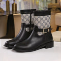 Trendy new double G metal buckle boots XC0823101003